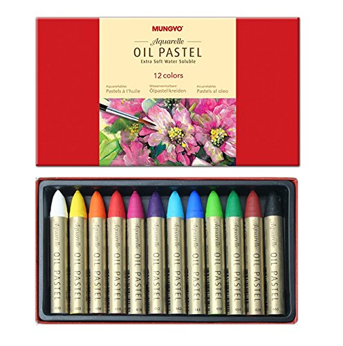 Mungyo Aquarelle Water-Soluble Oil Pastels Set - 12 Colours